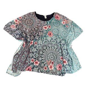 Catherines Kim on Style Sleeve Blouse‎ Top Floral Size 4x